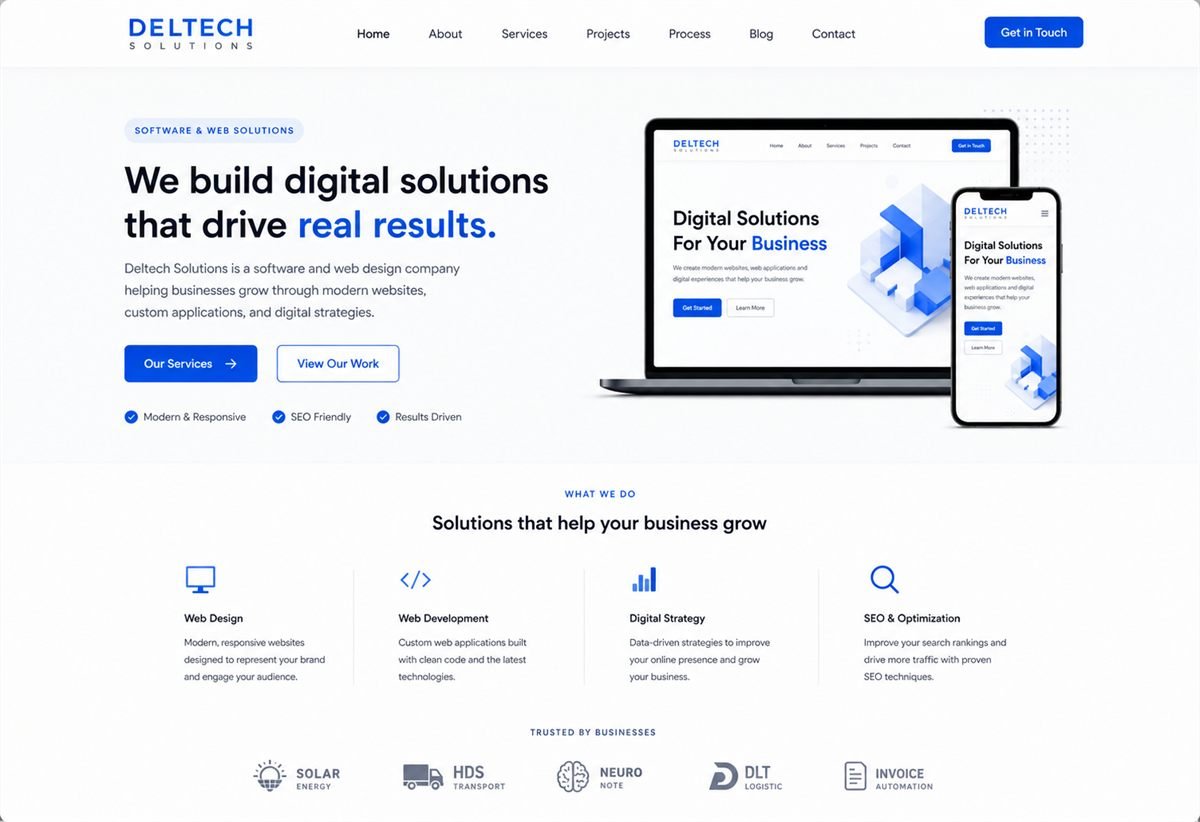 Deltech Solutions Website