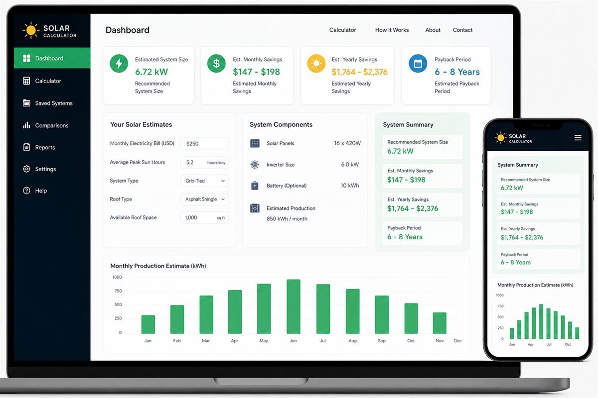 Solar Calculator Platform